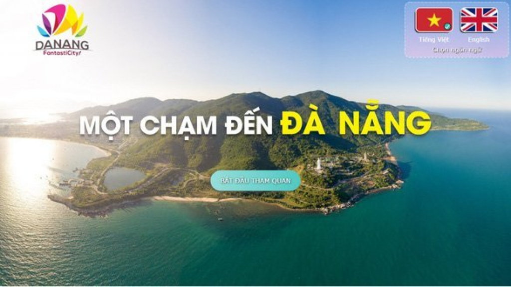 Trung tâm Xúc tiến Du lịch Đà Nẵng triển khai hệ thống du lịch ảo “Một chạm đến Đà Nẵng” trên công nghệ thực tế ảo VR360. (Nguồn ảnh: truyenhinhdulich.vn)